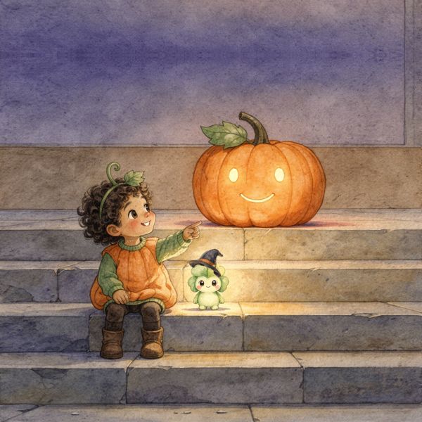 Sample page from My Not-So-Spooky Halloween – Personalized Edition
