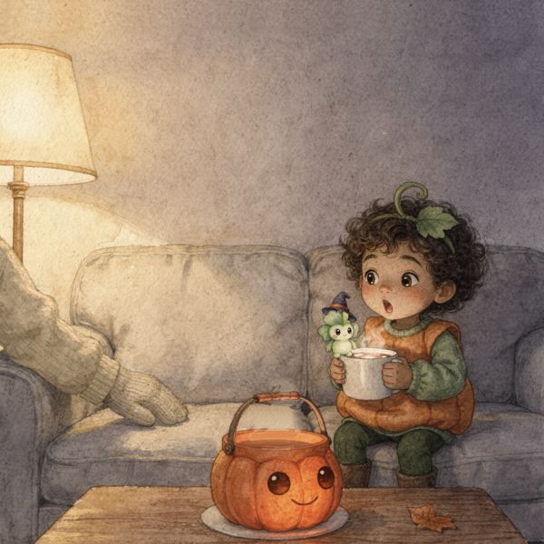 Sample page from My Not-So-Spooky Halloween – Personalized Edition