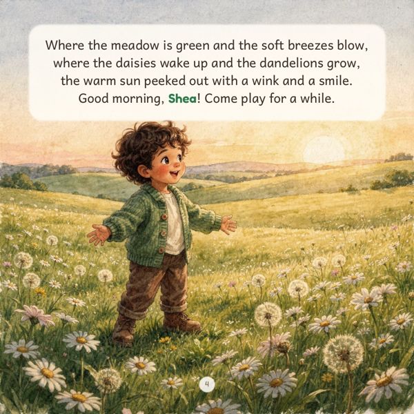 A finished story page from The Lucky Little Clover