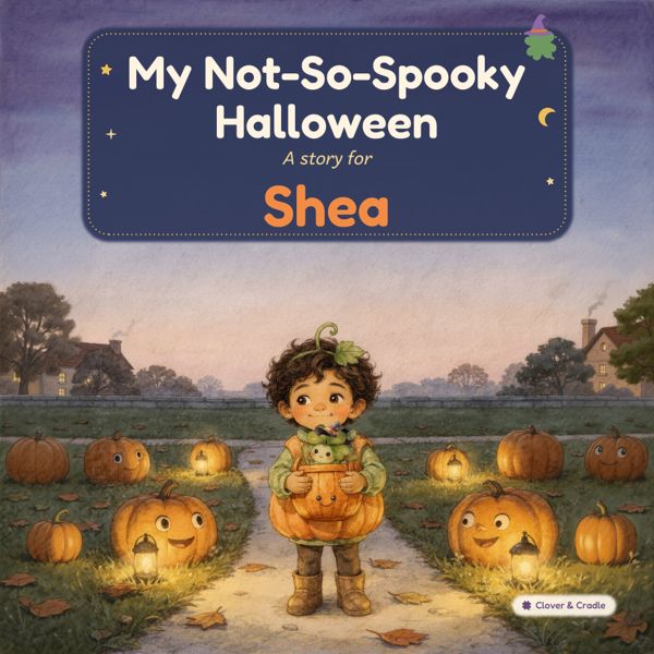 Finished cover of My Not-So-Spooky Halloween with a sample name