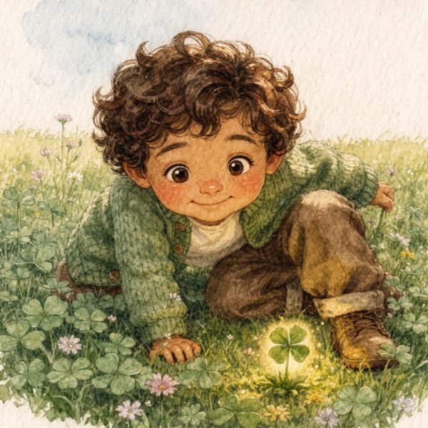 Sample page from The Lucky Little Clover – Personalized Edition, Look 1