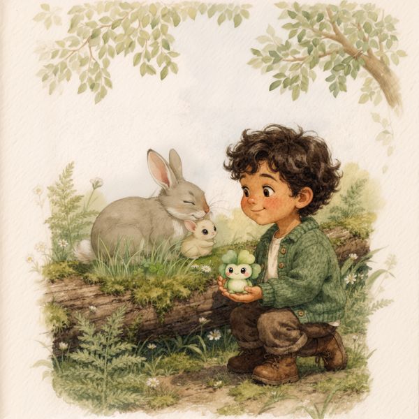 Sample page from The Lucky Little Clover – Personalized Edition, Look 1